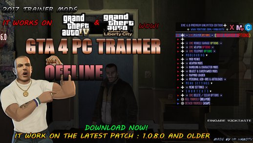GTA 4 Offline Script Trainer NEW By Im HaxoTV