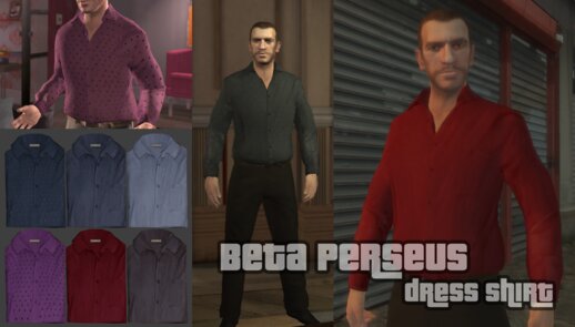 Beta Perseus Dress Shirt and Tailored Suit Pants for Niko Bellic